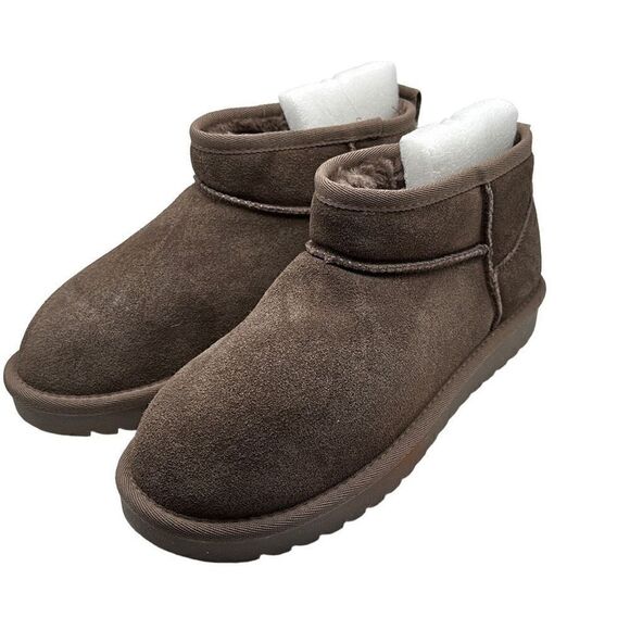 CUSHIONAIRE Women's pull on boot 8 WIDE TAUPE - Picture 3 of 7